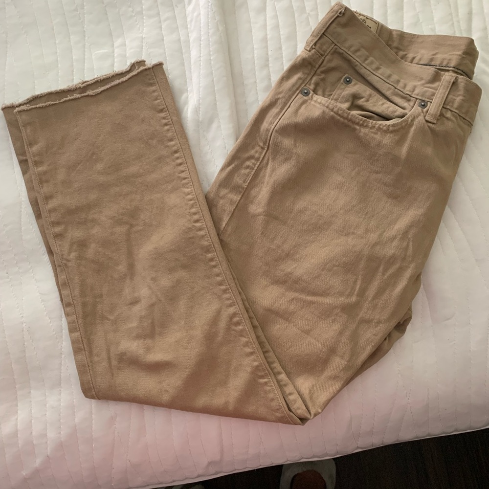 Women’s J. Crew Khaki Jeans Size W 31 x L 32